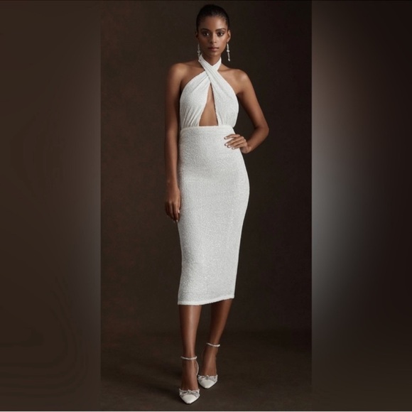 Ronny Kobo Collection Zack Sequin Halter Dress - Picture 2 of 11